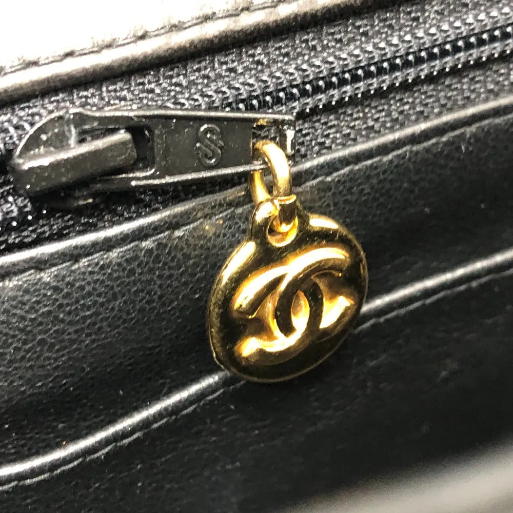 CHANEL Shoulder Bag lambskin black Matrasse 30 Women Used