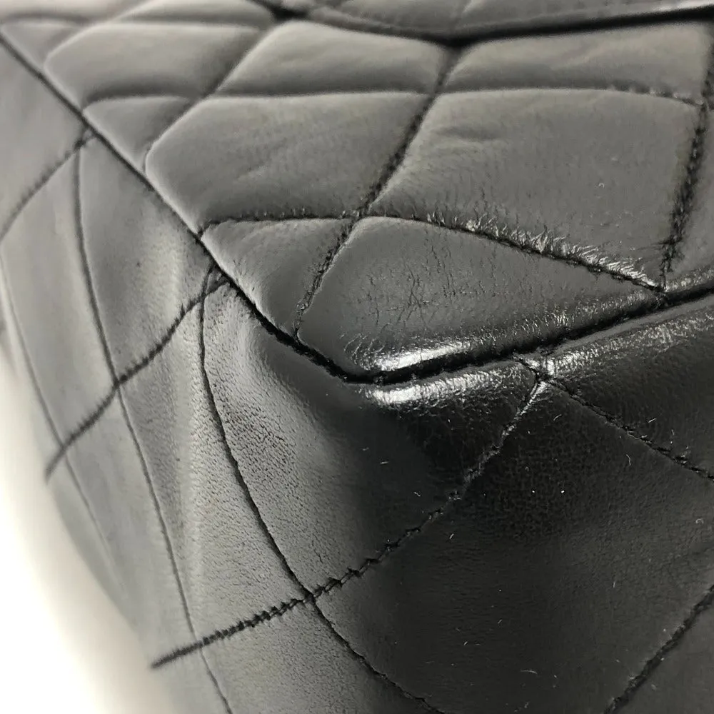CHANEL Shoulder Bag lambskin black Matrasse 30 Women Used