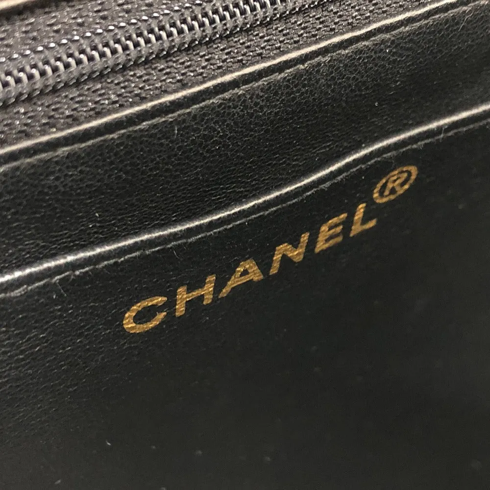 CHANEL Shoulder Bag lambskin black Matrasse 30 Women Used