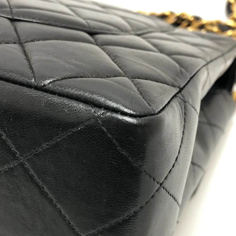 CHANEL Shoulder Bag lambskin black Matrasse 30 Women Used