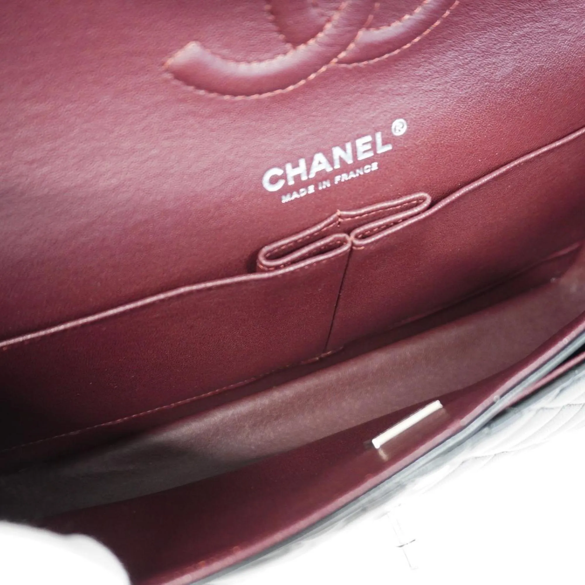 Chanel Shoulder Bag Matelasse W Flap Chain Lambskin Black Women's