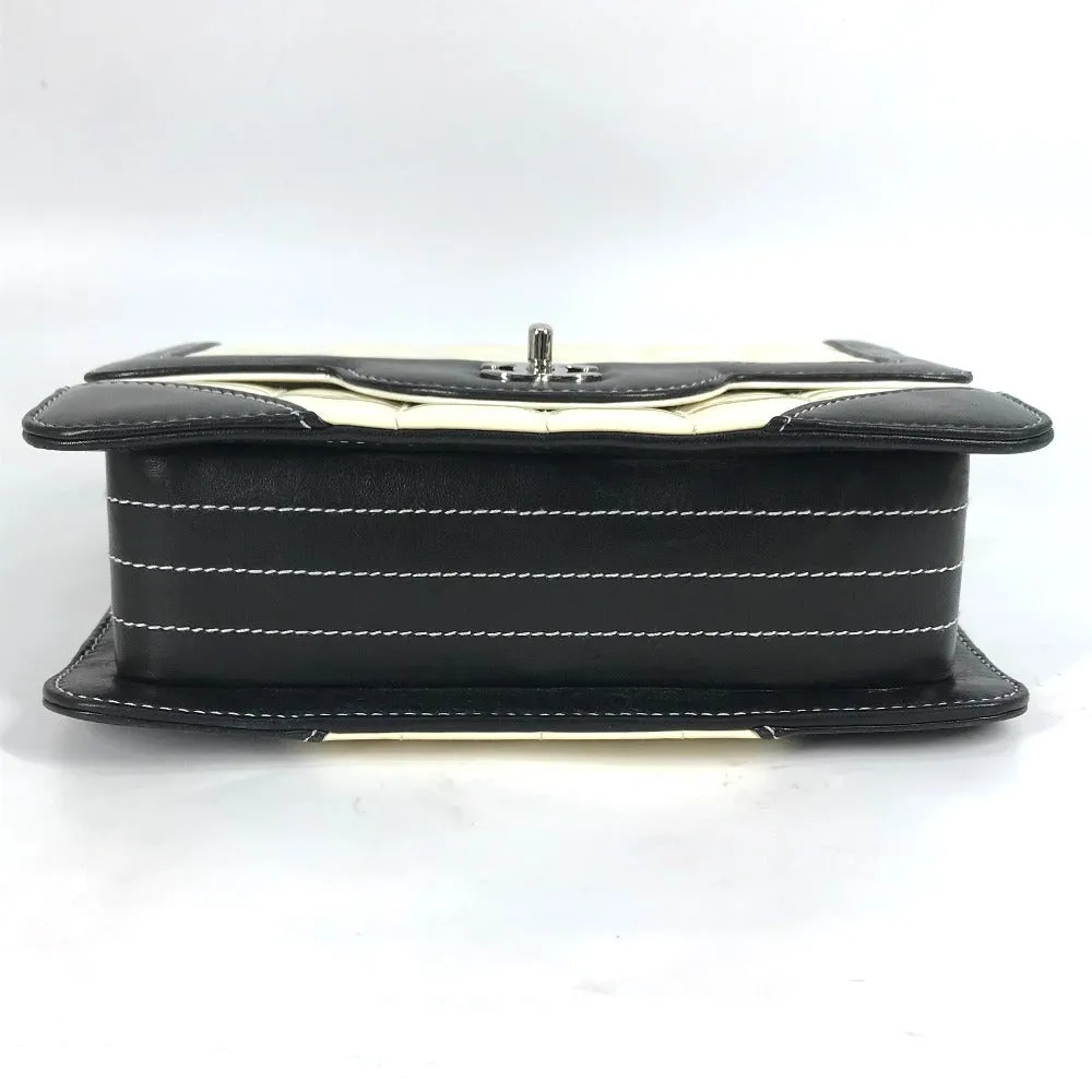CHANEL Shoulder Bag Patent leather white COCO Mark CC Chocolate bar Women Used