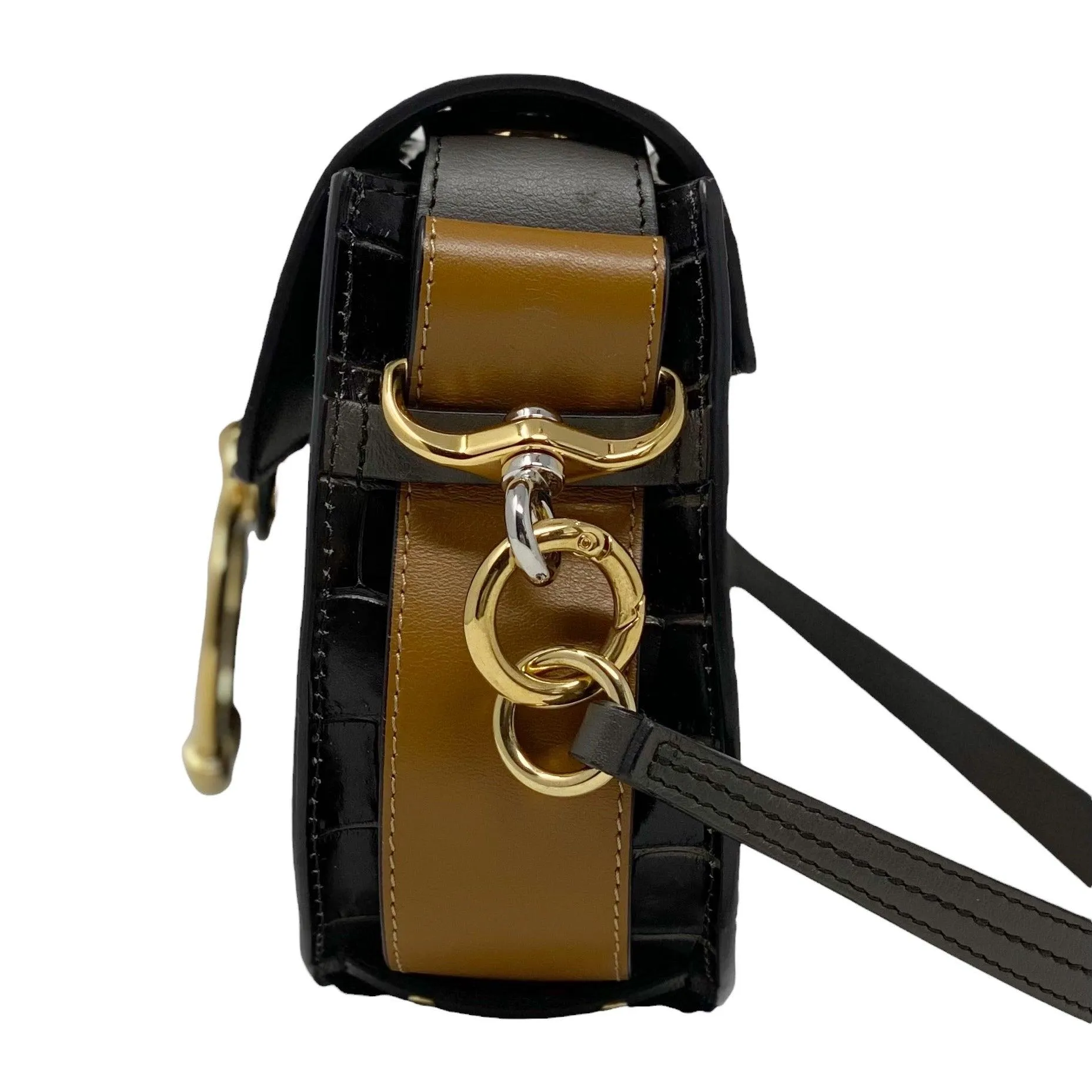 Chlo?? Chocolate Croc Small Tess Bag