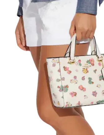Coach Alice Satchel With Spaced Floral Field Print