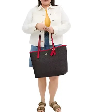Coach City Tote Bag In Signature Canvas