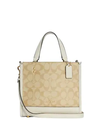 Coach Dempsey Tote 22 In Signature Canvas