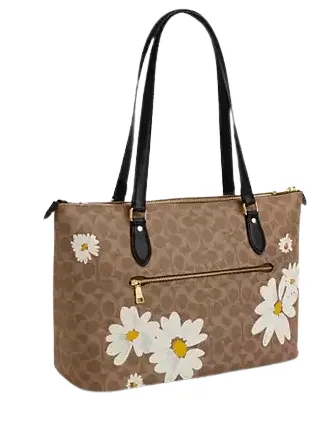 Coach Gallery Tote Bag In Signature Canvas With Floral Print