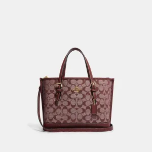 C.O.A.C.H Mollie Tote 25 In Signature Chambray Bag