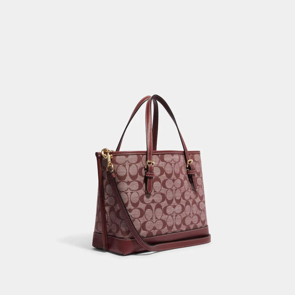 C.O.A.C.H Mollie Tote 25 In Signature Chambray Bag