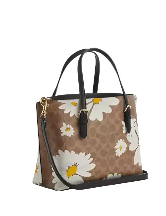 Coach Mollie Tote Bag 25 In Signature Canvas With Floral Print