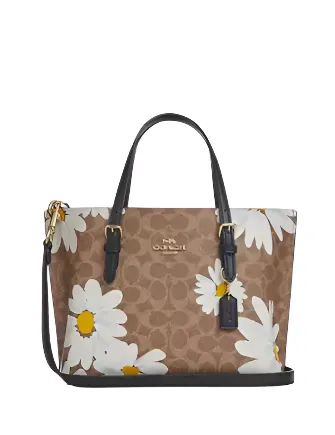 Coach Mollie Tote Bag 25 In Signature Canvas With Floral Print