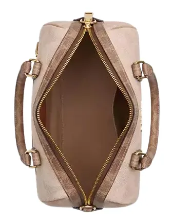 Coach Rowan Satchel Bag In Blocked Signature Canvas