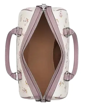 Coach Rowan Satchel Bag With Floral Print