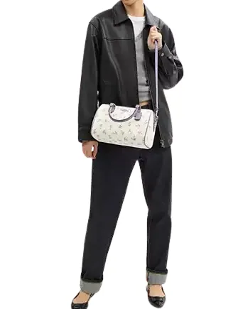 Coach Rowan Satchel Bag With Floral Print