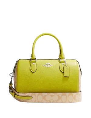 Coach Rowan Satchel In Signature Canvas