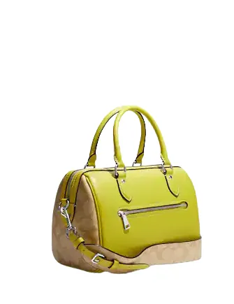 Coach Rowan Satchel In Signature Canvas