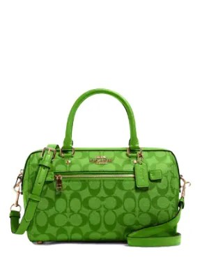 Coach Rowan Satchel In Signature Canvas