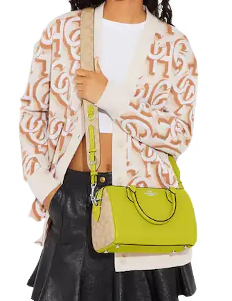 Coach Rowan Satchel In Signature Canvas