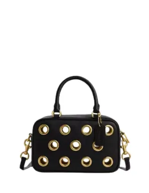 Coach Satchel Crossbody Bag With Grommets