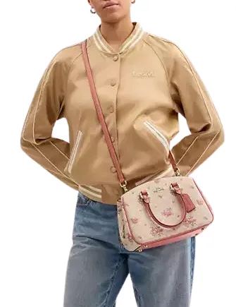 Coach Savannah Small Carryall Bag In Signature Canvas With Floral Print