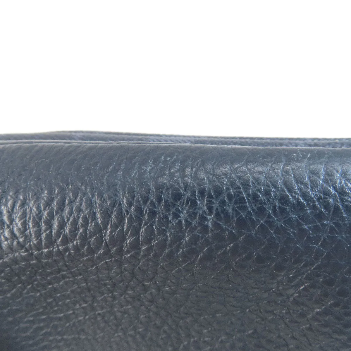 COACH Shoulder Bag 91511 PVC Navy logo Women Used