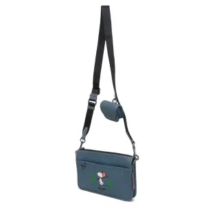 COACH Shoulder Bag CE710 Refined pebble leather (embossed) Denim Multi Peanuts Snoopy Heritage Convertible Crossbody