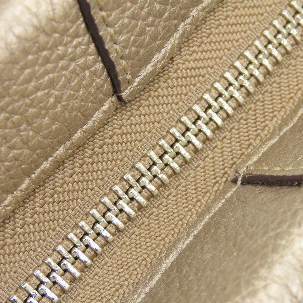 COACH Shoulder Bag F16514 leather gold Women Used