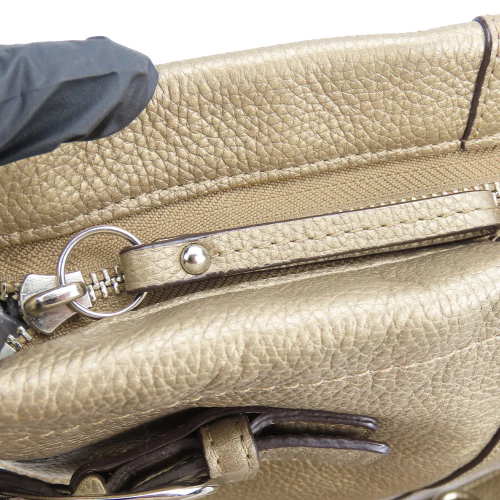 COACH Shoulder Bag F16514 leather gold Women Used