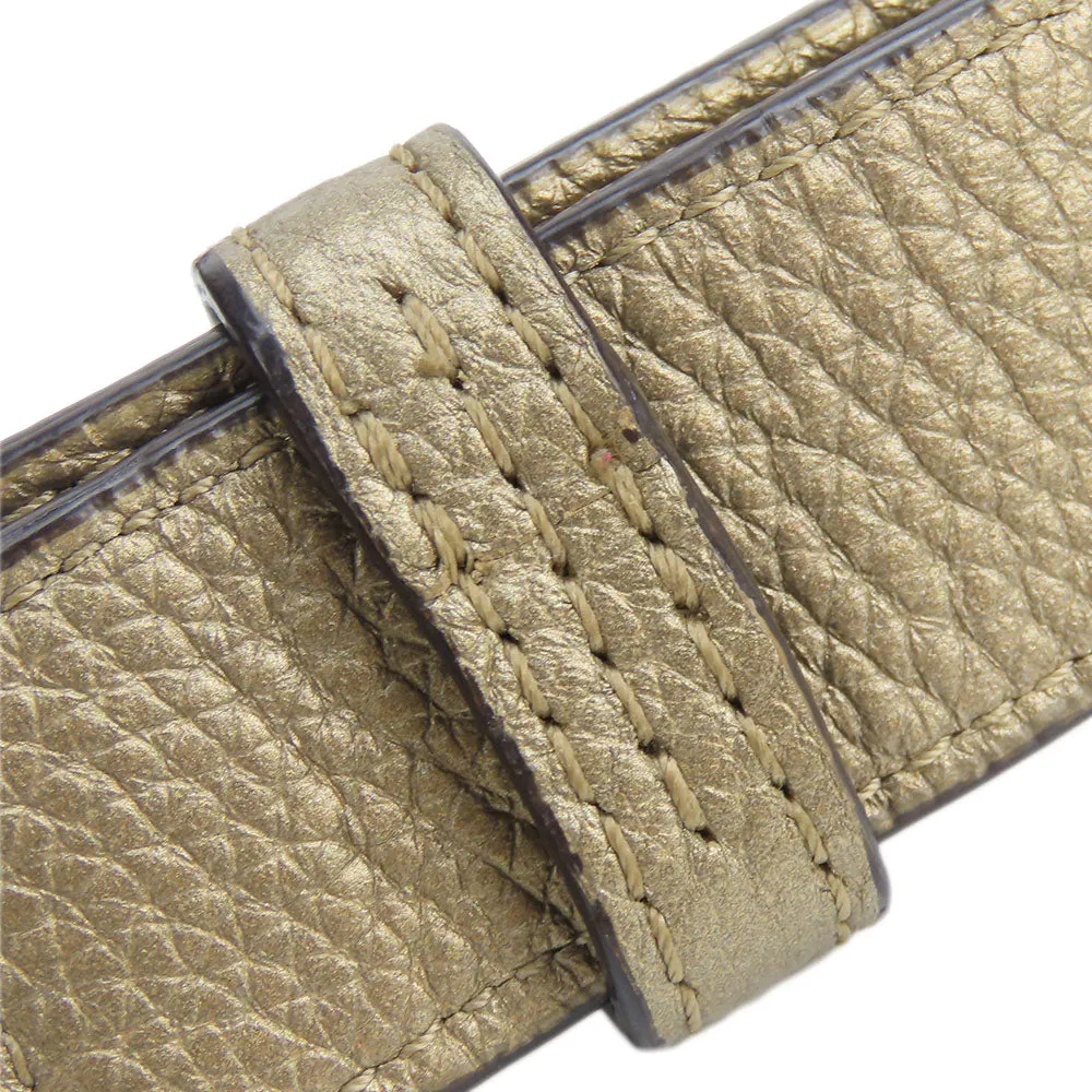 COACH Shoulder Bag F16514 leather gold Women Used