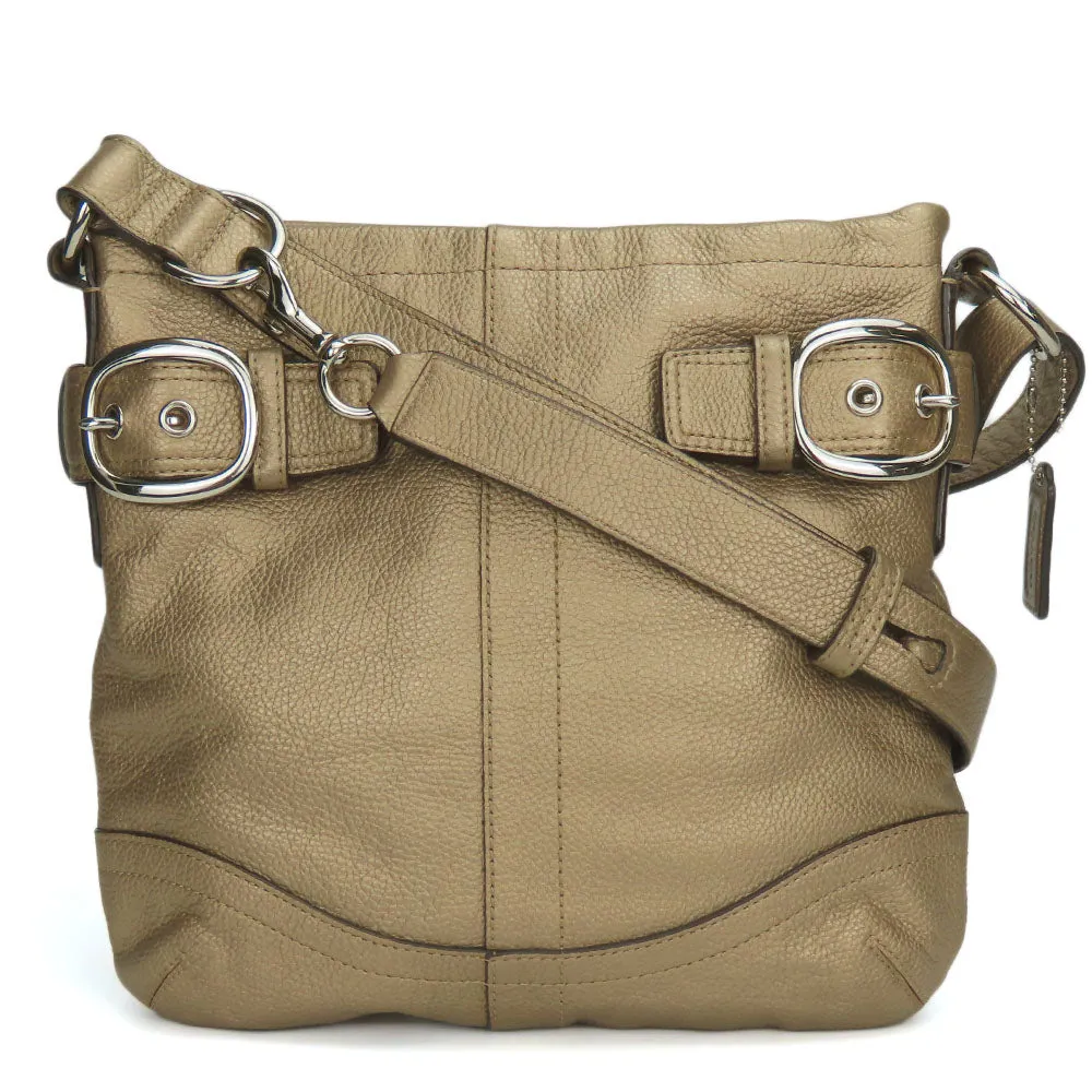 COACH Shoulder Bag F16514 leather gold Women Used