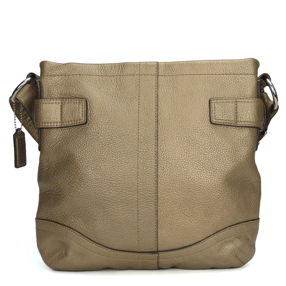 COACH Shoulder Bag F16514 leather gold Women Used