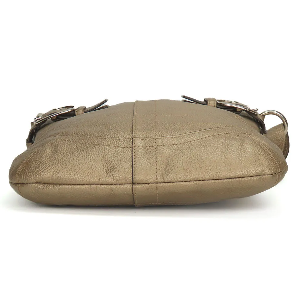 COACH Shoulder Bag F16514 leather gold Women Used
