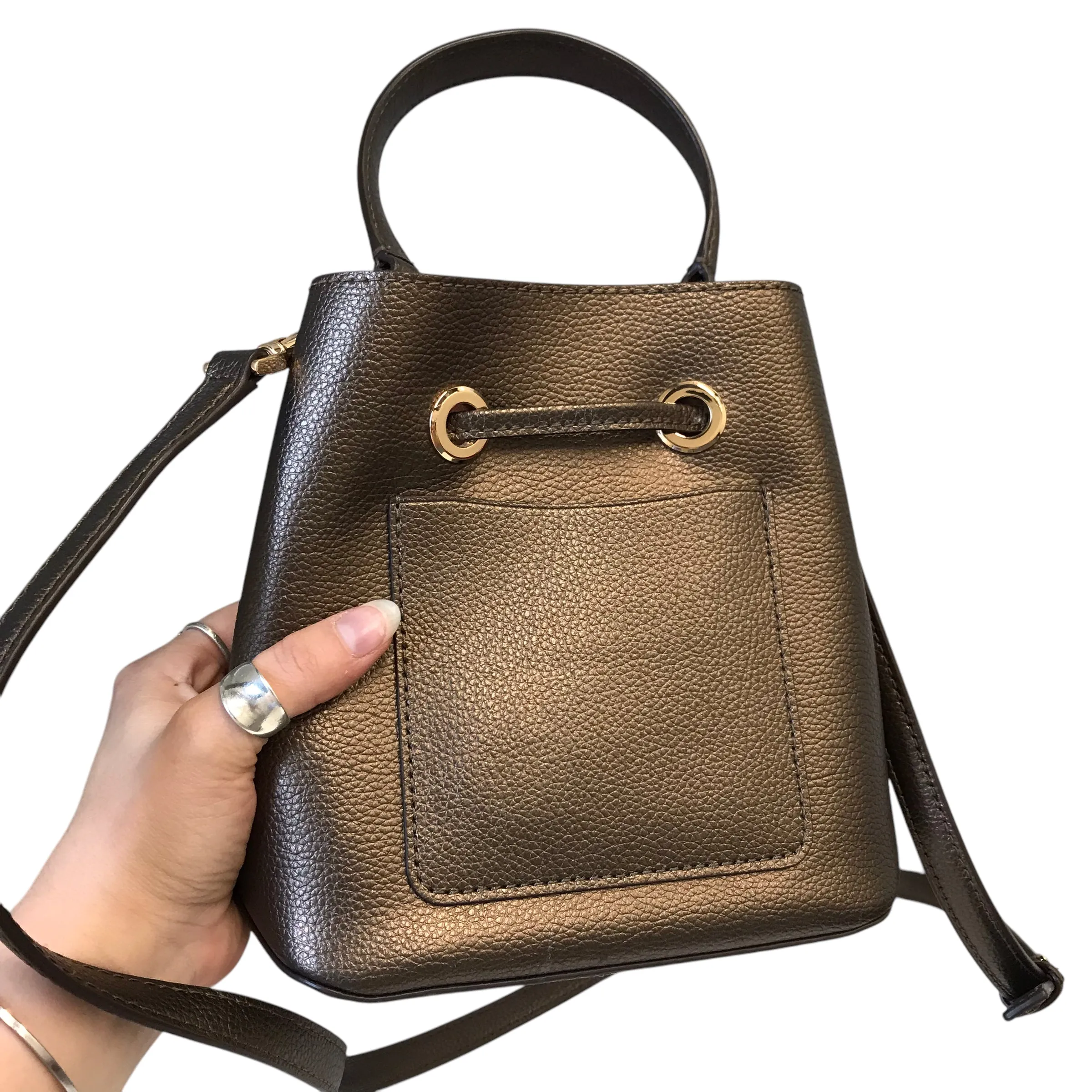 Crossbody Designer By Kate Spade In Bronze, Size:Small