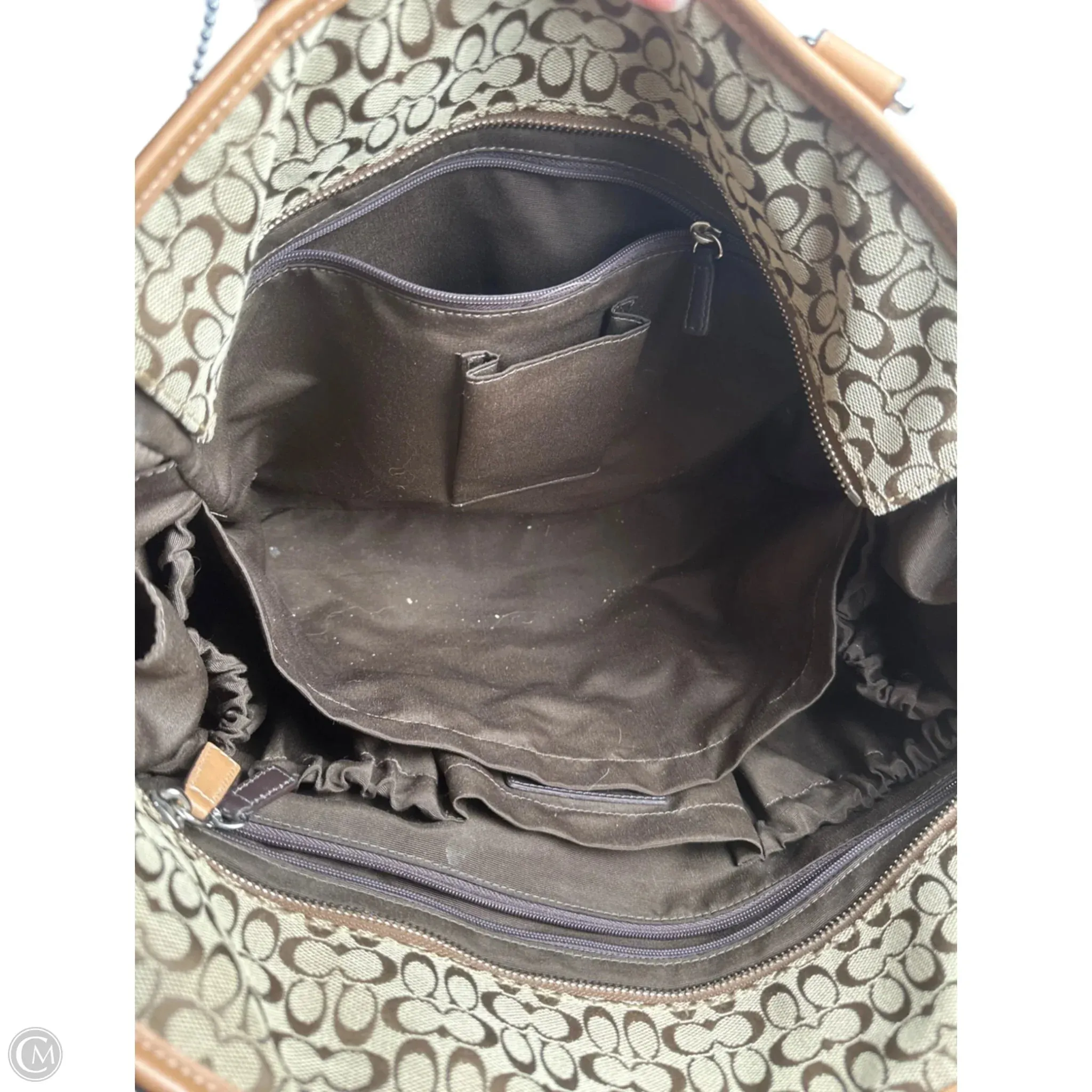 Diaper Bag Designer By Coach, Size: Large
