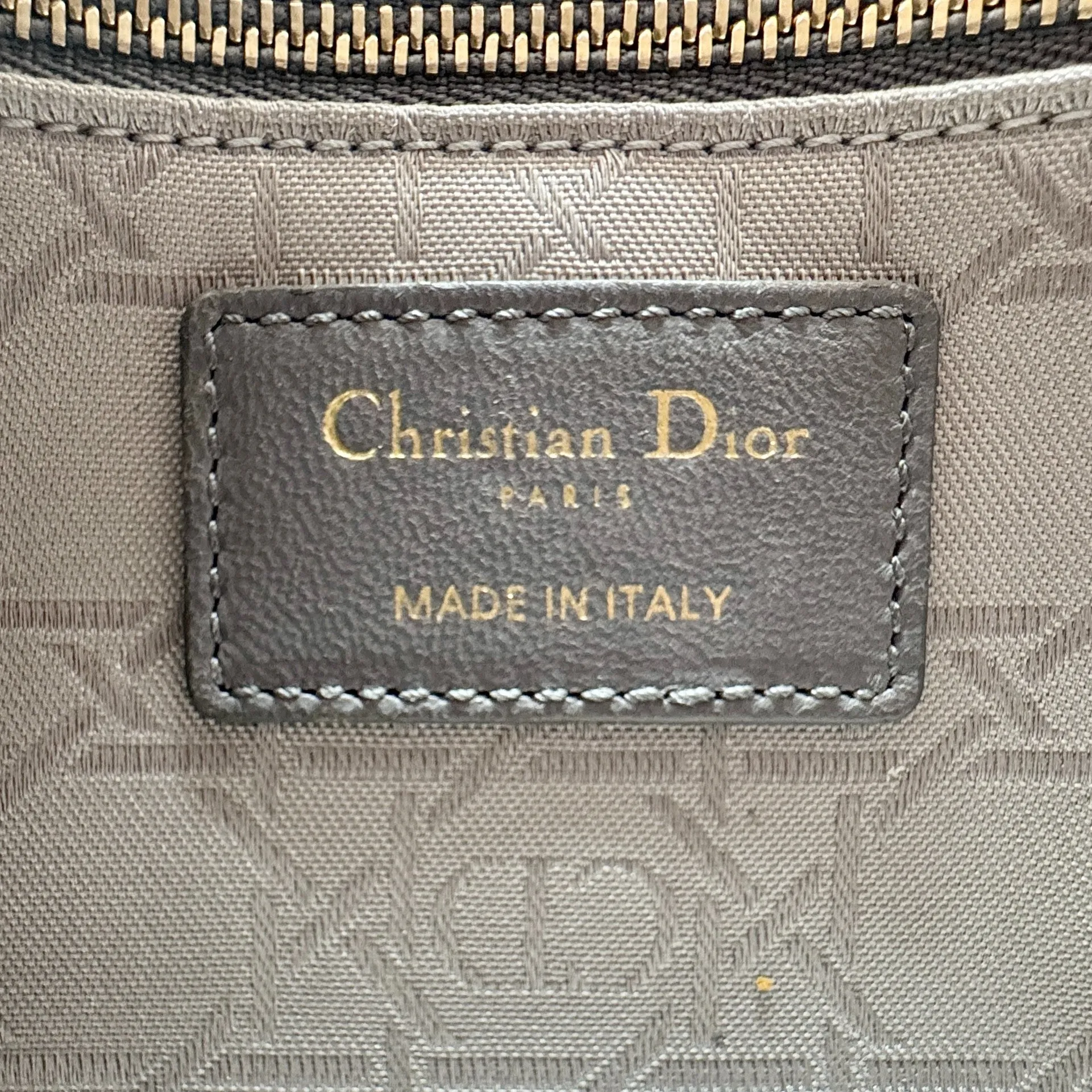 Dior Grey Mini Lady Dior Bag