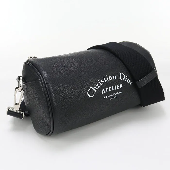 Dior roller Atelier Shoulder Bag leather Black unisex