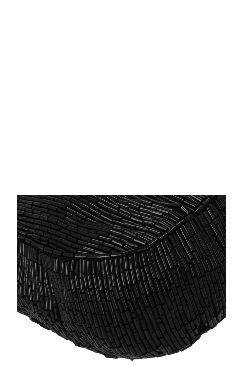 FENDI Sequin Baguette Shoulder Bag Black