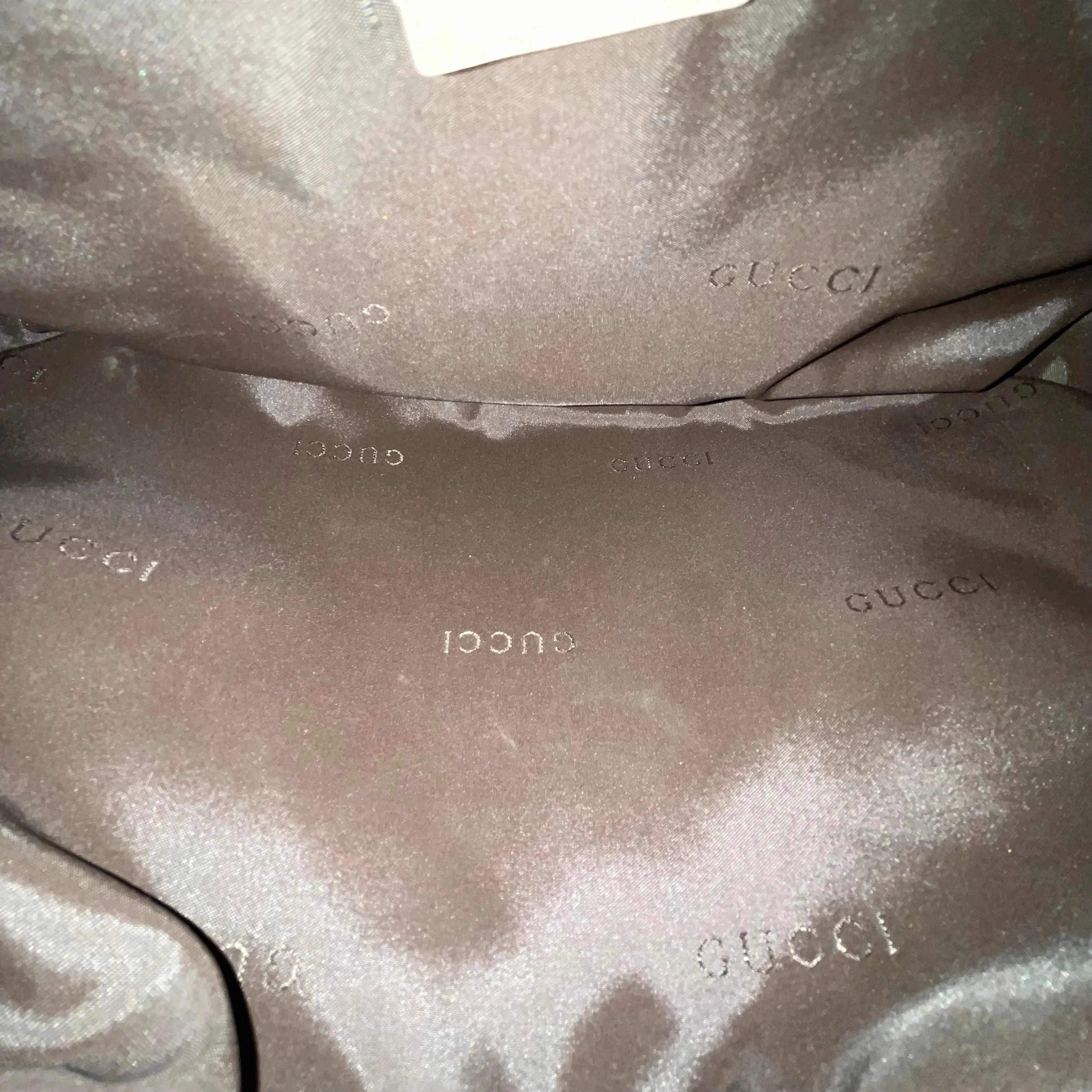 GUCCI Beige Leather Shoulder Bag