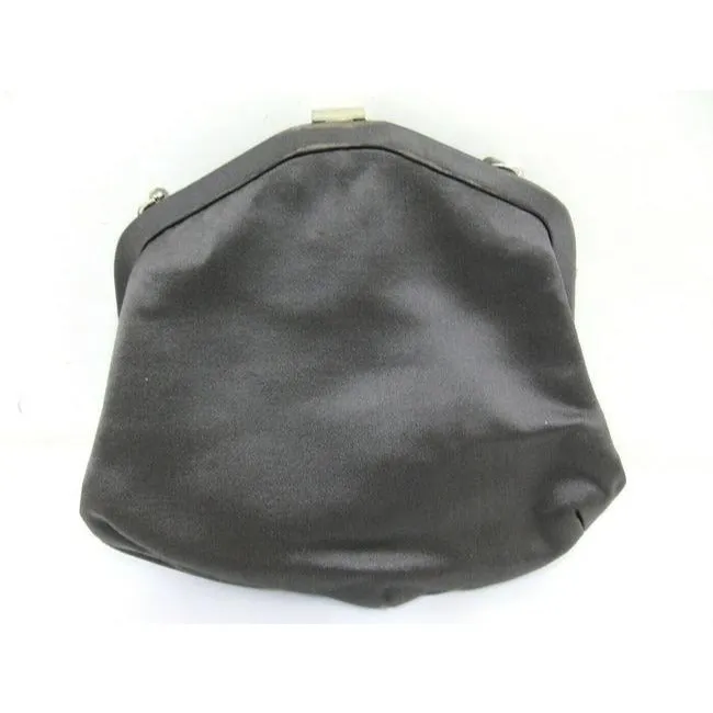 Gucci Evening W Early Enamel And Clasp Black Silkrhinestone Corde Shoulder Bag