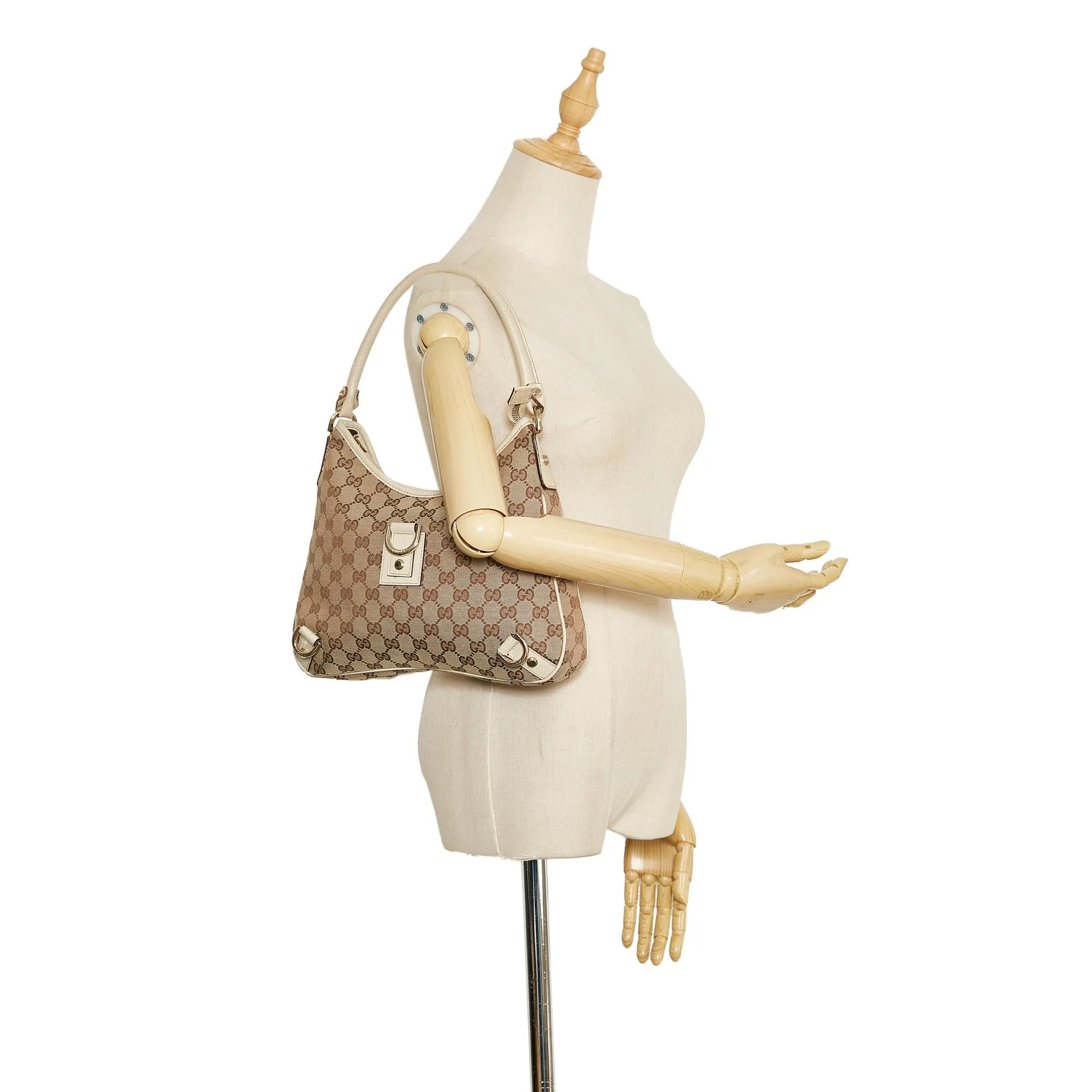 Gucci GG Canvas Abbey D-Ring Shoulder Bag (SHG-37903)