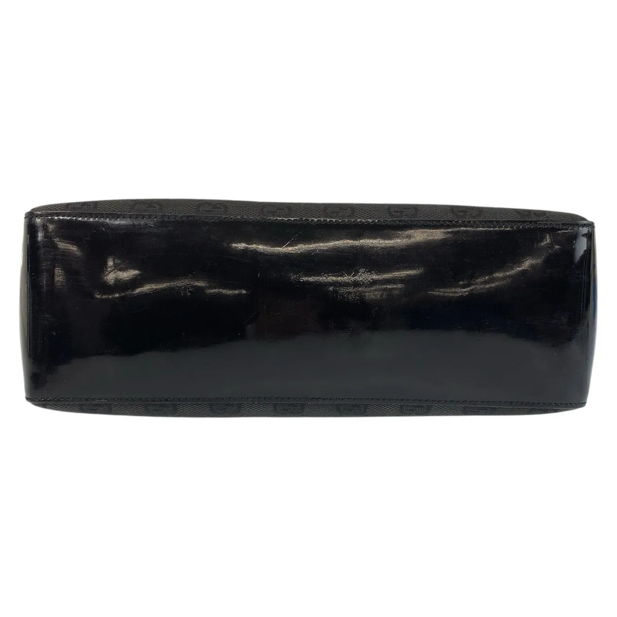 GUCCI Shoulder Bag 001 3752 GG canvas, plastic Black SilverMetal Women Used