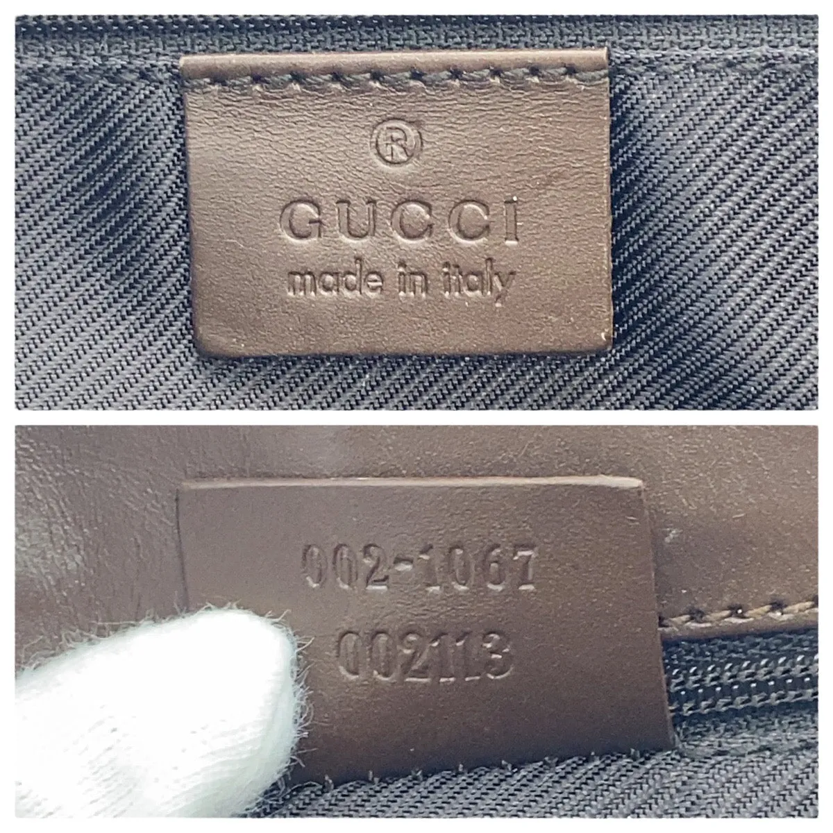 GUCCI Shoulder Bag 0021067 GG canvas, leather Beige brown Jackie Women Used
