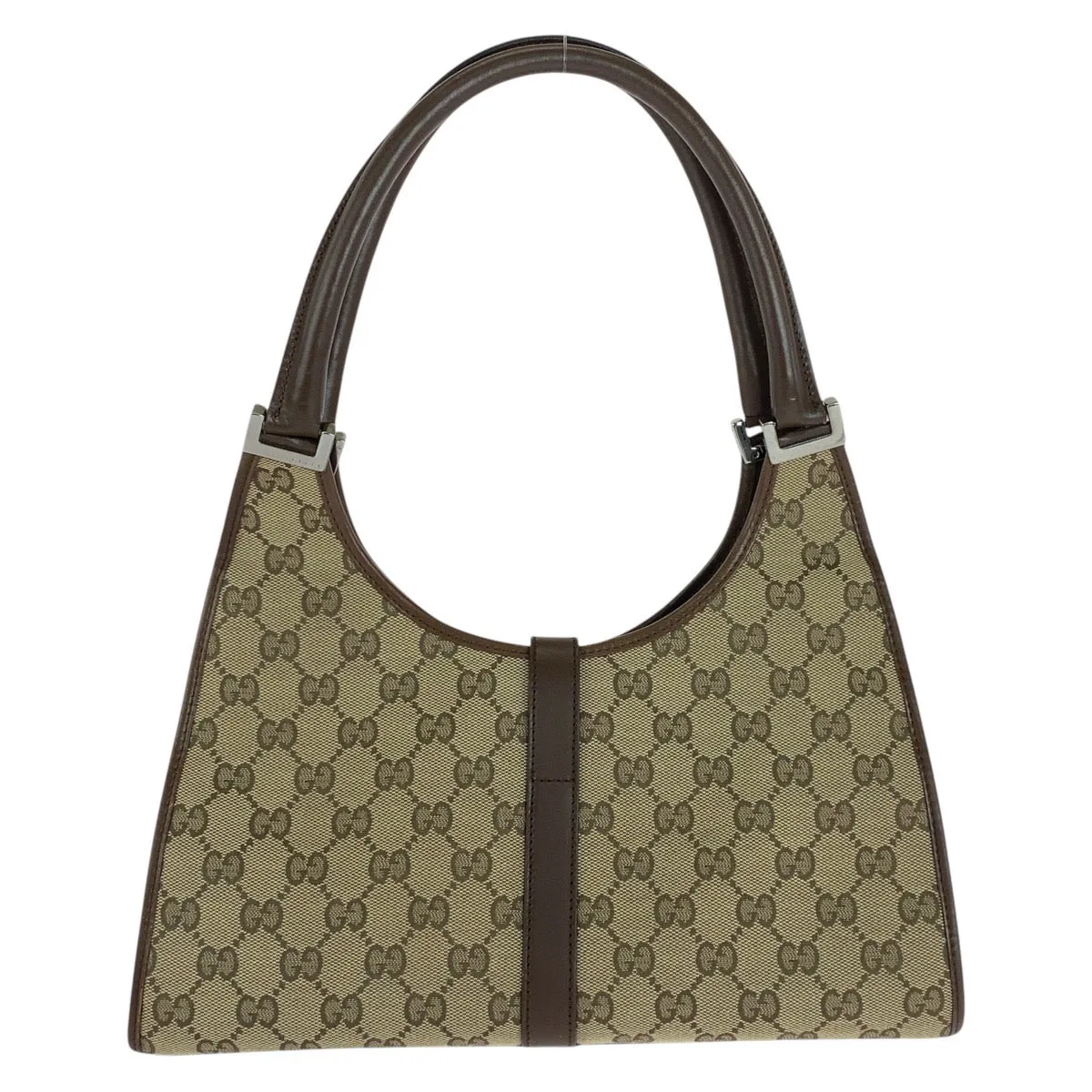 GUCCI Shoulder Bag 0021067 GG canvas, leather Beige brown Jackie Women Used