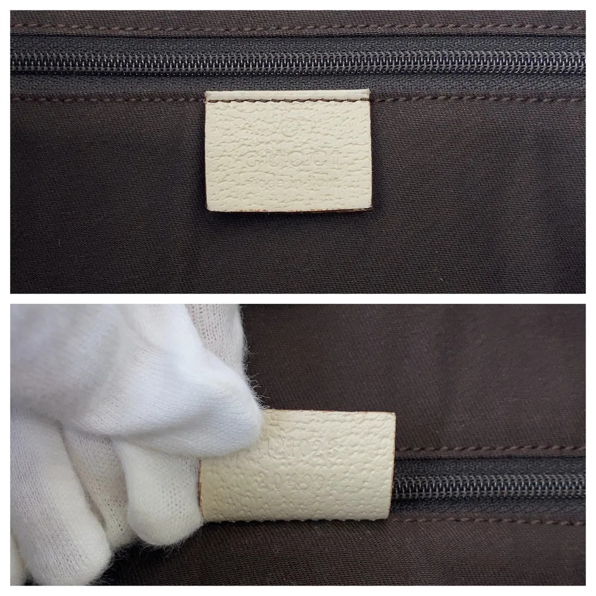 GUCCI Shoulder Bag 121023 GG canvas Beige Brown Ivory Gold Metal Shoulder Bag Tote Bag Women Used