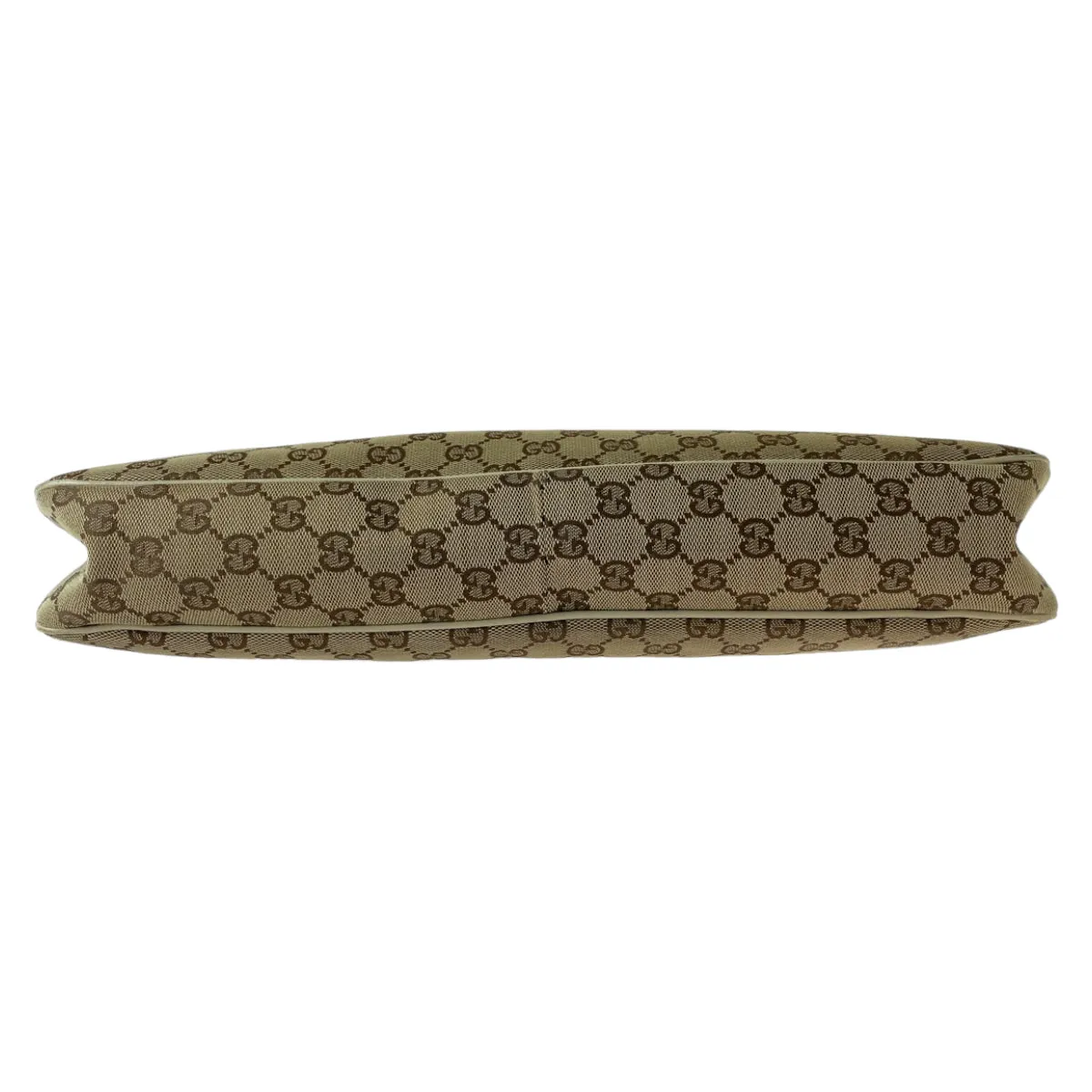 GUCCI Shoulder Bag 121023 GG canvas Beige Brown Ivory Gold Metal Shoulder Bag Tote Bag Women Used