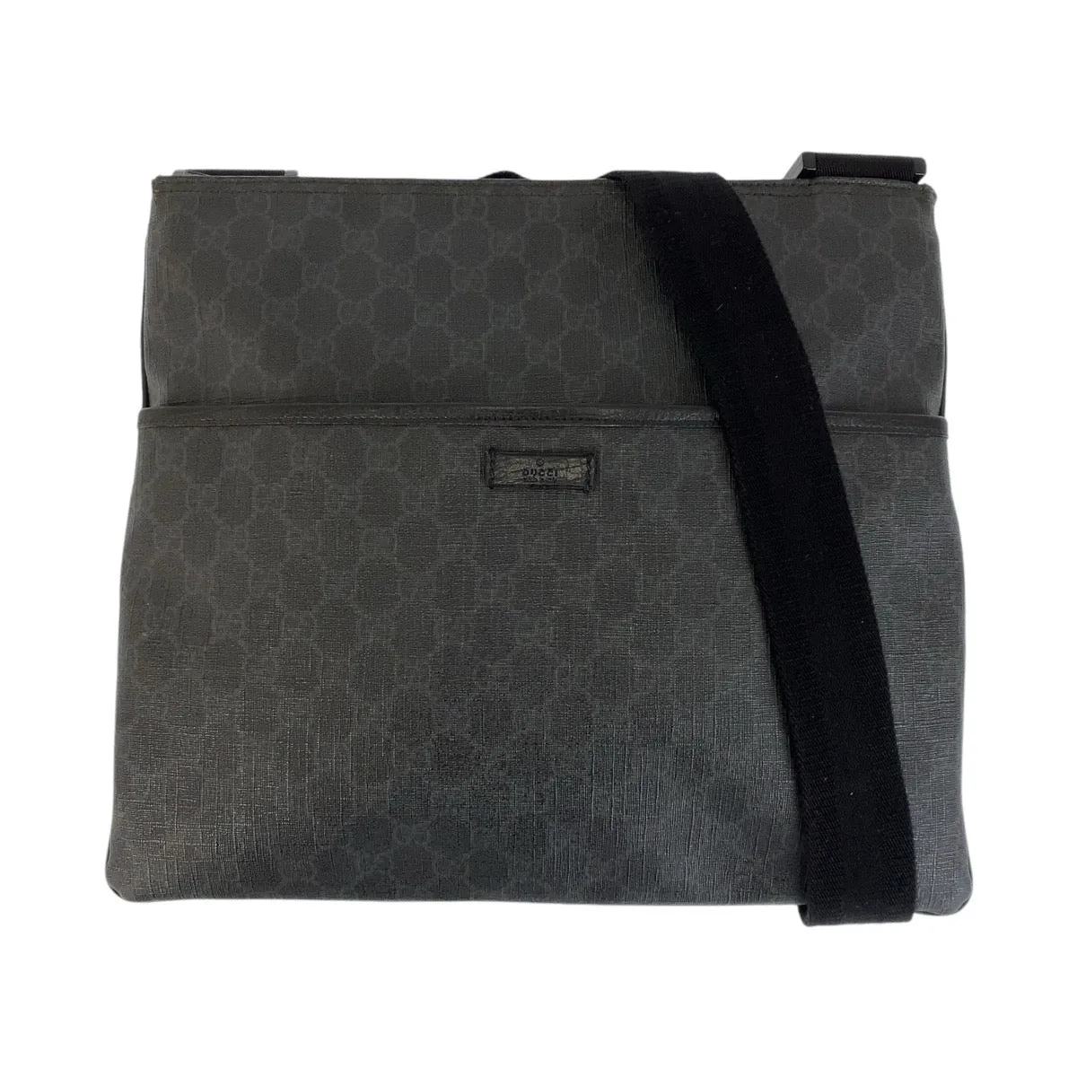GUCCI Shoulder Bag 162904 GG Supreme Canvas Black black Crossbody Shoulder Bag Messenger Bag Women Used