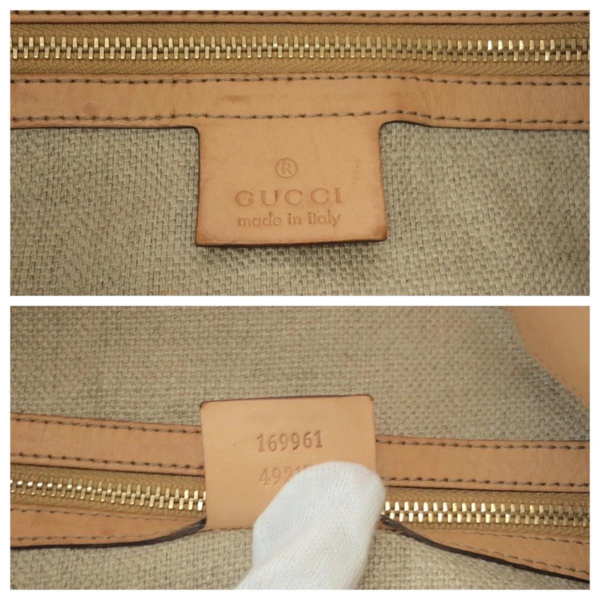GUCCI Shoulder Bag 169961 canvas multicolor Bamboo flora