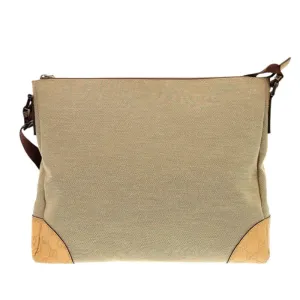 GUCCI Shoulder Bag 257301 canvas beige