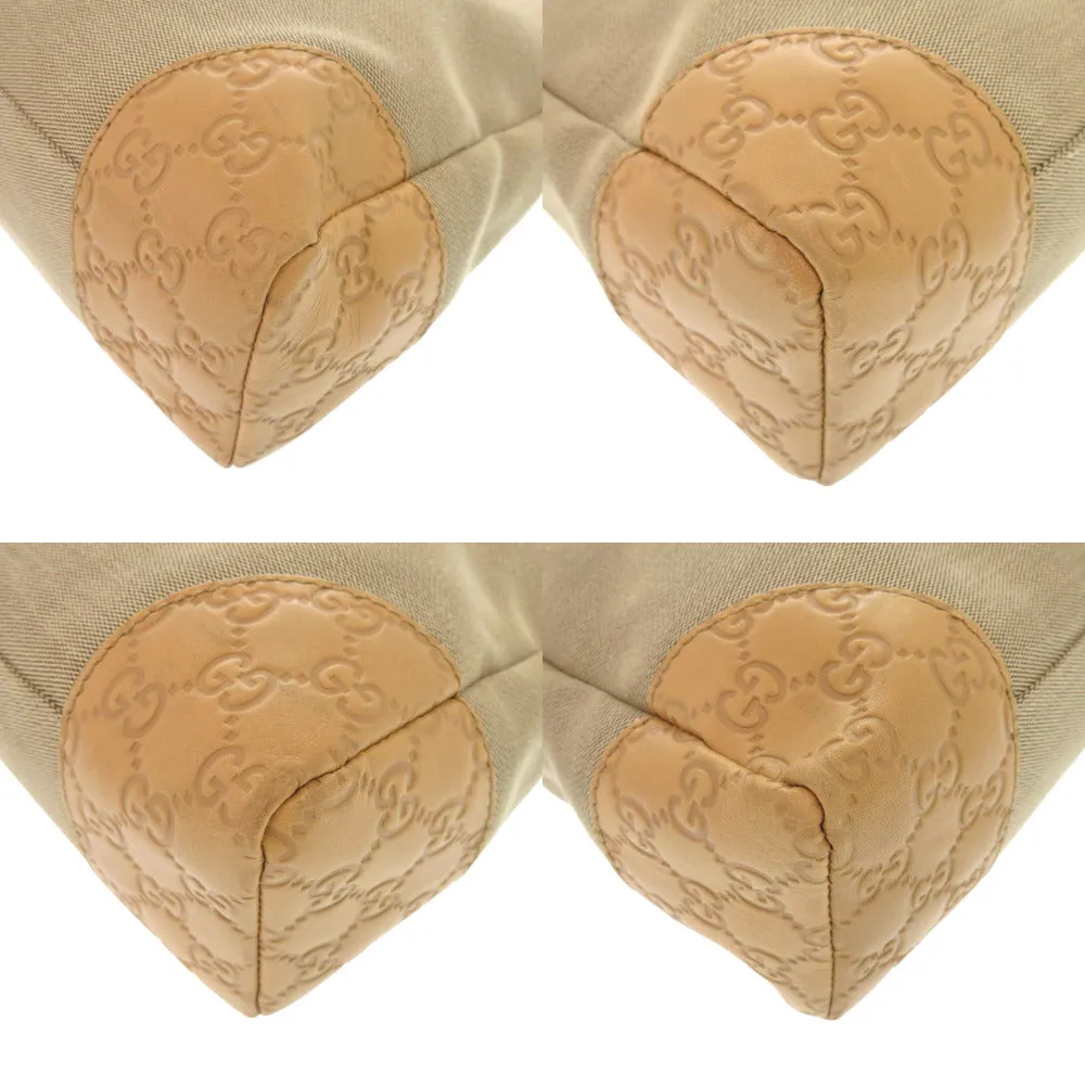 GUCCI Shoulder Bag 257301 canvas beige