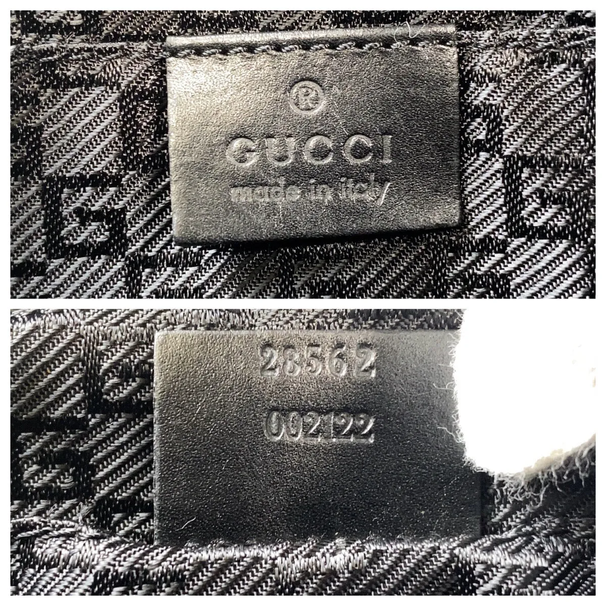 GUCCI Shoulder Bag 28562 Nylon, Leather Black SilverMetal Crossbody Shoulder Bag Messenger Bag Women Used